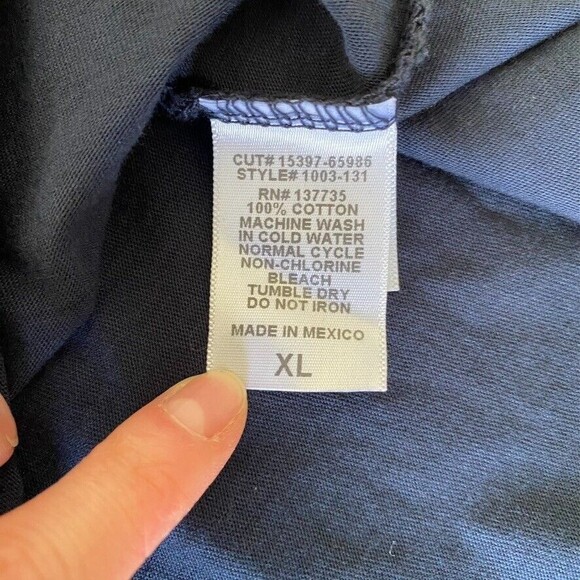 Rock and Roll Hall of Fame PEACE & DOVE Navy Ombre T-Shirt Woman’s Fitted XL - Picture 8 of 10